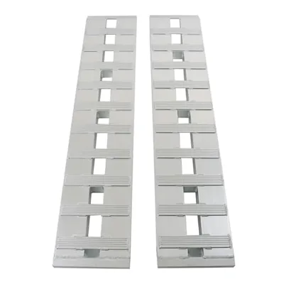 Thomletha 2 Pcs 60 x 12 Aluminum Trailer Ramps with Beavertail Hook ...