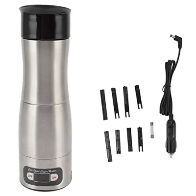 WGFOIP Portable Coffee Maker for Car with 12V 24V Cigarette Lighter, Car Coffee Machine for ...