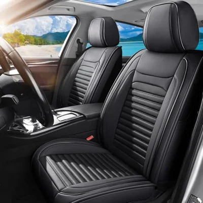 FaiFani Car Seat Covers Full Set Fit for Hyundai Elantra 2000-2026, Black