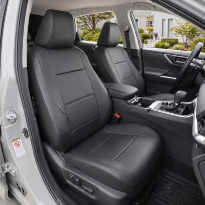 GIANT PANDA Front Seat Covers for Nissan Rogue Altima Sentra Versa Kicks Murano Pathfinder Maxima,Faux Leather Bucket Seat Cover Fit Nissan Seat Pr...