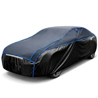 JOYTUTUS Hail Protector Car Cover for Sedan (186-193 In)