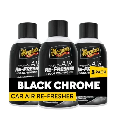 Meguiar's Air Re-Fresher, Black Chrome scent, 2 oz (Pack of 3)