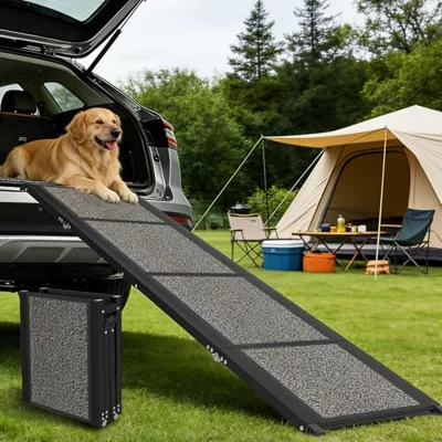 Dog Ramp for Car, Truck, 63'x17' Folding Non-Slip Pet Ramp for Large Dogs