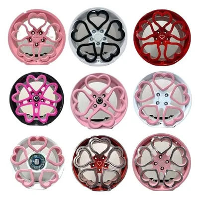4Pcs Heart-Shaped Forged Aluminum Alloy Wheels - 17-21 Inch Flow-Formed Lightweight