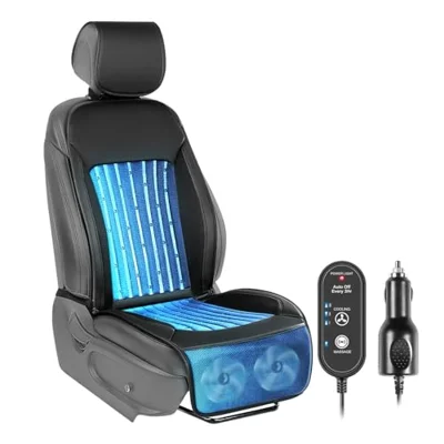 Paffenery 2026 Upgraded Cooling Car Seat Cover Front Seat, 12V-24V Ventilated Cooling Car ...