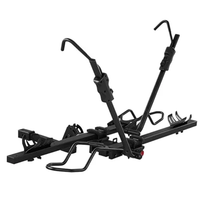 MEEVIZ Bike Rack Hitch for Car - 200 Lbs Capacity Heavy Duty 2-Ebike Rack, Smart Tilting Foldable Platform Bicycle Racks with 2