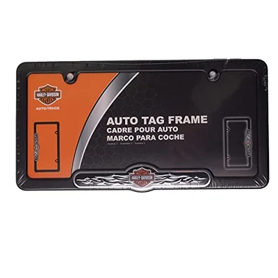 Harley-Davidson License Black Tribal B&S Frame Script CG6413