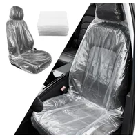 VKQTS 25PCS Disposable Car Seat Covers,Portable Disposable Seat Covers for Cars to Avoid Car Seats Contact with Dust,Transparent Automotive Seats Cover Cars Accessories (25PCS)