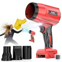 800,000 RPM Leaf Blower Compatible with Milwaukee 18V: Ecarke Cordless Dust Blower, Electric Turbo Jet Blower Handheld Battery Powered with Brushless Motor for Patio Garden Lawn(Tool Only, No Battery)