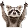 Rocking Raccoon Sticker
