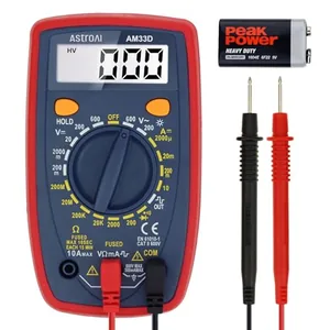 AstroAI digital multimeter for testing car battery and charging voltage