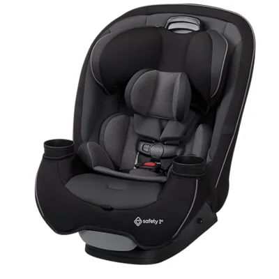 Safety 1st Grow and Go All-in-One Convertible Car Seat, Rear Facing, 5-40 lbs, Forward Facing (30–65 lbs), High Back Booster Seat 40-100 pounds, Black