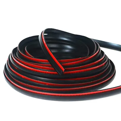 sdano Fender Flares Edge Trim, Fender Flare Rubber Seal for Car and Truck Wheel Wells, Rubber Gasket for Fender Flares Universal, Bonds w/Automotive-Grade Adhesive Tape, T-Style,