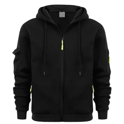 SHAOBGE Placed Amaon 2024 Of Early Cyber Of Monday Deals 2024 Quarter Zip Pullover Men Long Sleeve Workout Hoodie Vintage Tactical Jacket Winter Camo Sweater Coa 4-Black Xx-L