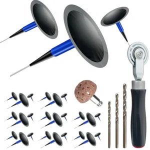 Socpuro Tire Repair Patch Tool Kit Including 24pcs T