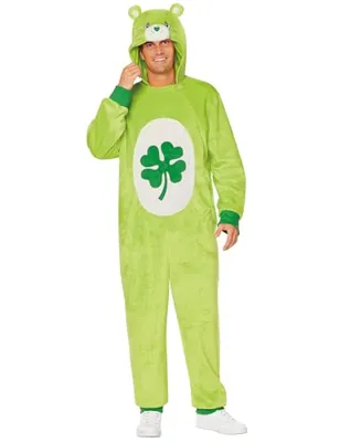 Spirit Halloween Care Bears Adult Good Luck Bear Jumpsuit Costume ...