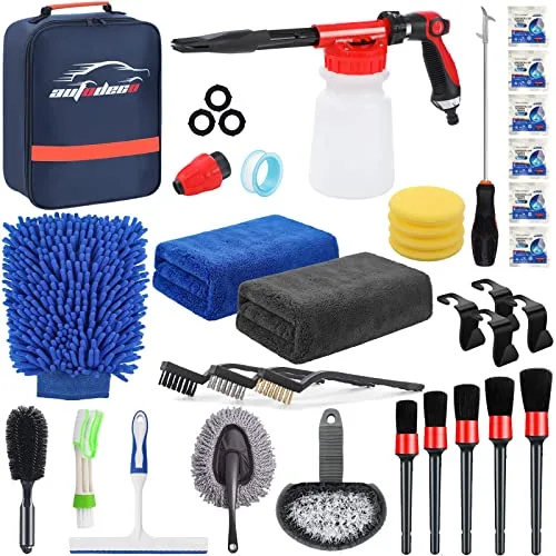 Autodeco 33pcs Car Wash Detailing Kit Cleaning Kits