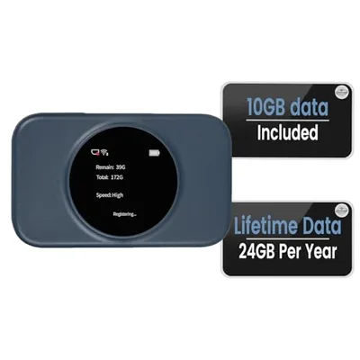 Statelinker S2 Portable WiFi Hotspot,10GB Free USA Data 4g LTE Mobile MiFi