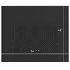 Heavy duty trimmable cargo liner mat for an SUV trunk
