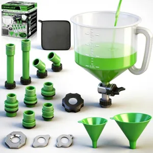 SWANLAKE 18-Piece No-Spill Coolant Funnel Kit