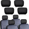 Tallew 4 Pcs Universal Car Headrest Cover Soft Car Seat