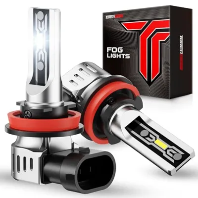 Torchbeam H11/H16/H8 LED Fog Light Bulb, 12000 Lumen Upgrade,600% Brightness H11 LED Fog Lights,...