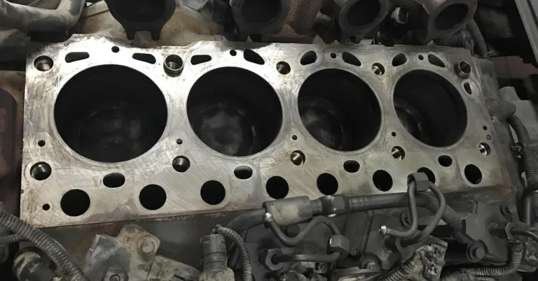 V8 truck engine under the hood