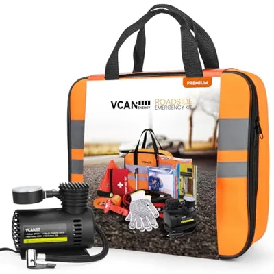 Vcanenergy Car Emergency Safety Kit Bag