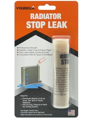Visbella Radiator Stop Leak Sealer Conditioner Radiator Repair Kit Car Heater Core, Freeze Plugs, Cooling System & Radiator Repair (Tube, pcs, 1)