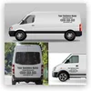 VulgrCo Custom Vinyl Commercial Lettering Decal - Business Info Descri
