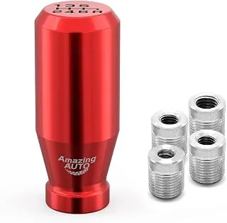 ongfuwu M12x1.25 Shift Knob Adapter, Aluminum Gear Shift Adapter Kit with 4-Sizes Hoses, Universal G 1