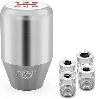 ongfuwu M12x1.25 Shift Knob Adapter, Aluminum Gear Shift Adapter Kit with 4-Sizes Hoses, Universal G