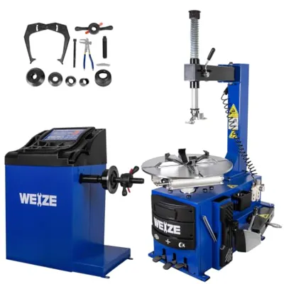 WEIZE 2.0HP Powerful Tire Changer Machine – Professional Combo Wheel Changer, Tire Repair Tool...
