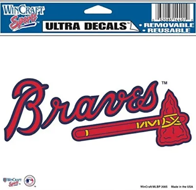 Wincraft MLB Atlanta Braves Multi-Use Colored Decal, 5
