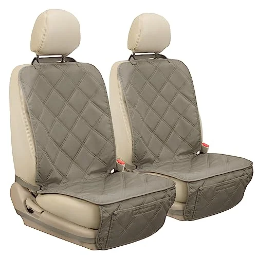 YESYEES Dog Front Seat Covers for Cars, 2 Pack Waterproof Bucket Seat Covers for Dogs