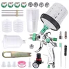 Zeinlenx HVLP Spray Gun With 10Pcs 600ML Disposable Paint Cups