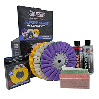 ZEPHYR Custom POLISHING Products Super Shine Polishing Kit with 8