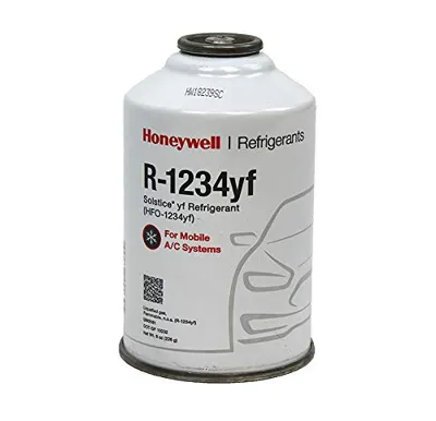 ZeroR® HFO-1234YF R1234YF Refrigerant for MVAC Use in 8oz SSV Cans (1 Can) with Maintenance Label