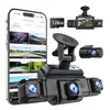 360 View 4 Channel Dash Cam Front and Rear Left Right Inside Camera fo