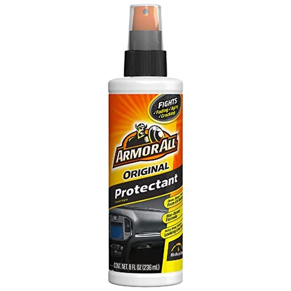Armor All Original Protectant Spray bottle with UV protection label, 8 fl oz