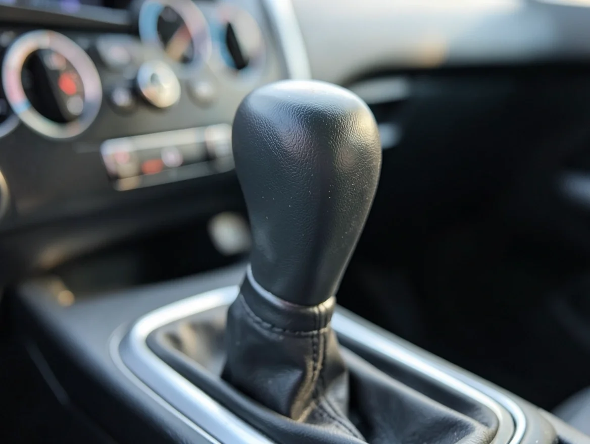 Automatic transmission gear shifter set to Park before checking or adding transmission fluid