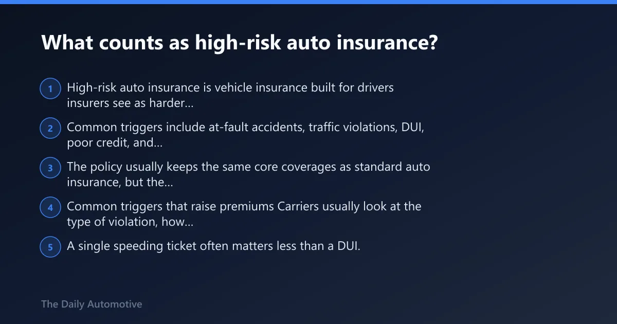 Steps: What counts as high-risk auto insurance?