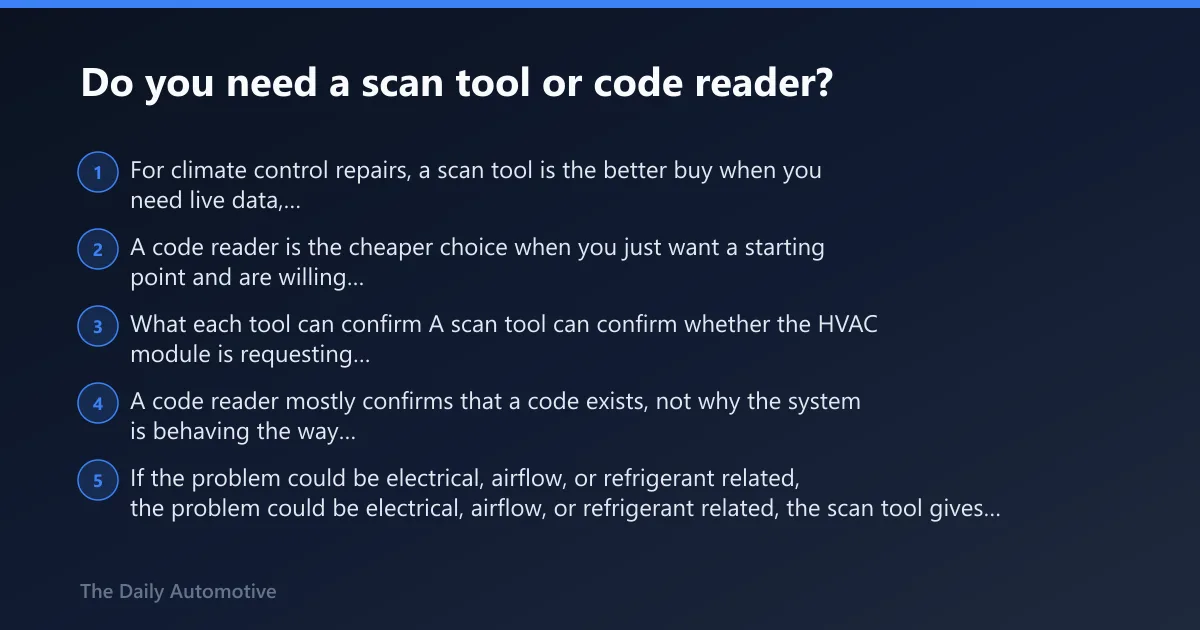 Steps: Do you need a scan tool or code reader?