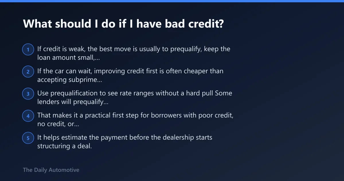 Steps: What should I do if I have bad credit?