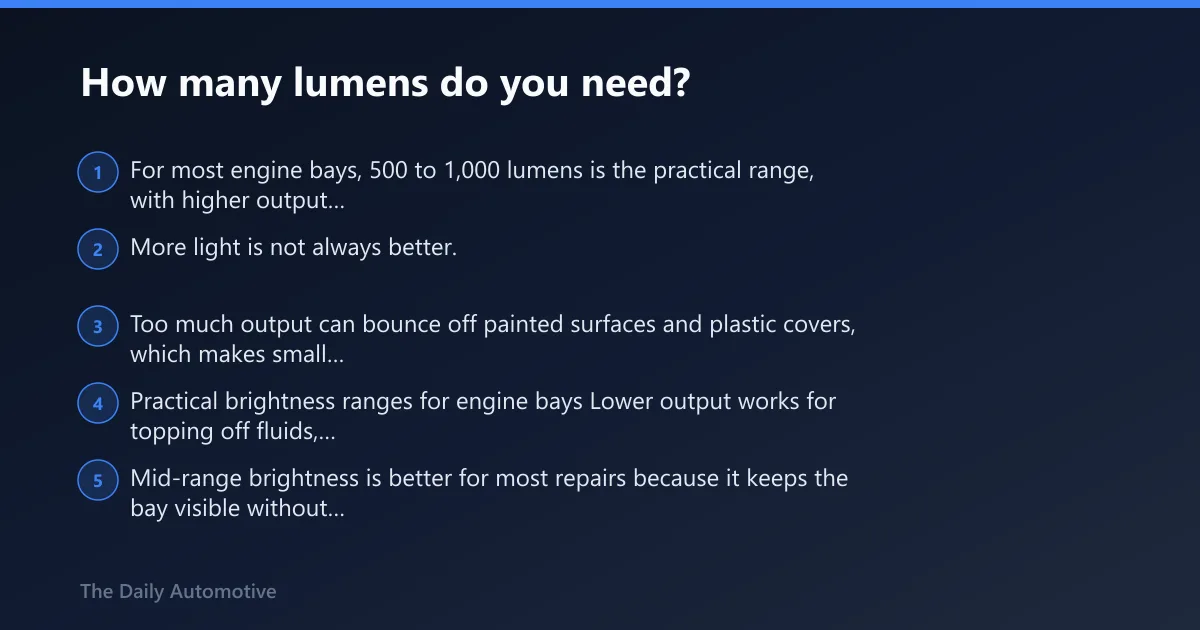 Steps: How many lumens do you need?