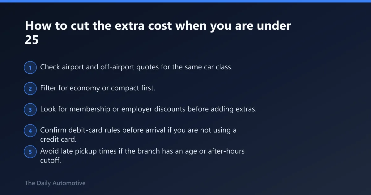 Steps: How to cut the extra cost when you are under 25