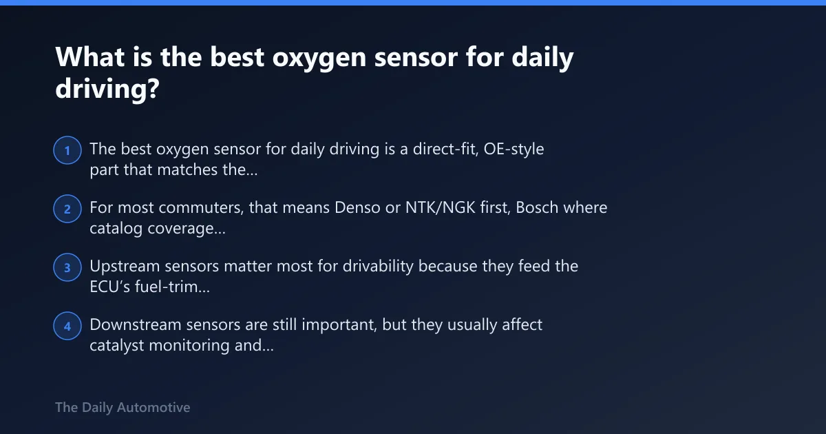 Steps: What is the best oxygen sensor for daily driving?