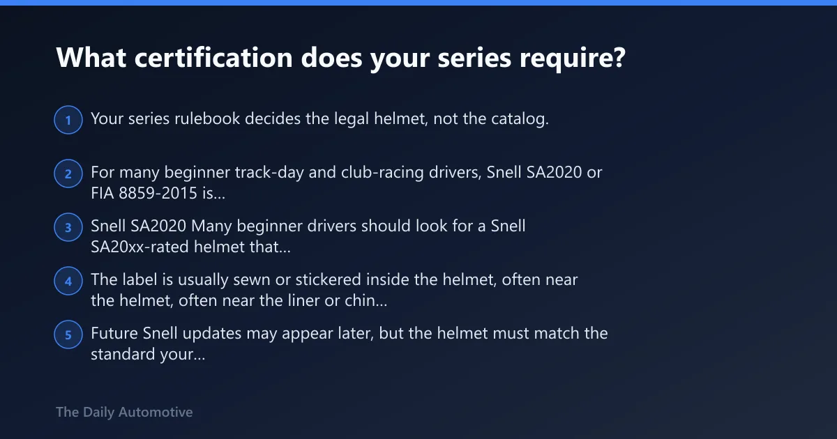 Steps: What certification does your series require?