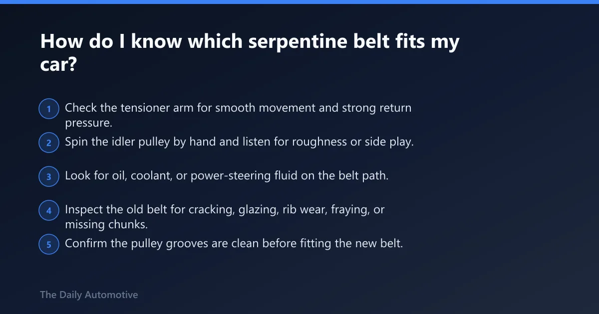 Steps: How do I know which serpentine belt fits my car?