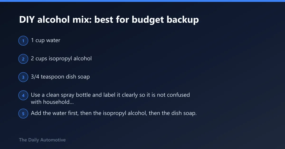 Steps: DIY alcohol mix: best for budget backup